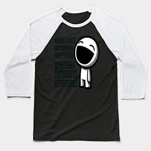 The Strength Behind the Mask: Mind Body Balance Baseball T-Shirt